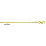 14K Yellow Gold Round Box Chain - 1.70mm - 18 inch