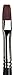 da Vinci Oil & Acrylic Series 7185K Top Acryl Paint Brush, Flat Red/Brown Synthetic with Short Handle, Size 6