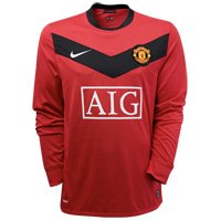 09-10 Man Utd Home L/S Shirt