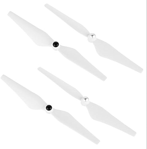 Taygate 2 Pairs Blades 9450 Props Self-tightening Self-locking Propeller for DJI Phantom 3, Professional, Advanced, Standard + Phantom 2 and Phantom 1 Quadcopters (Composite Hub)(White)