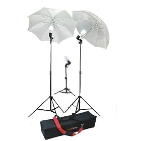 Studiohut Three Light Continuous Lighting Kit for Video/Digital/Portrait Photography with carry bag
