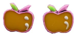 Apple Earring - Kids Fashion Earrings (Light Pink and Yellow)