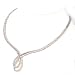 14K White Gold Double Loop Necklace by Morris & David