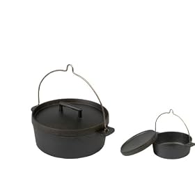 Skeppshult Dutch Oven 5.5 Liter, Handy craft, cast iron Made in Sweden