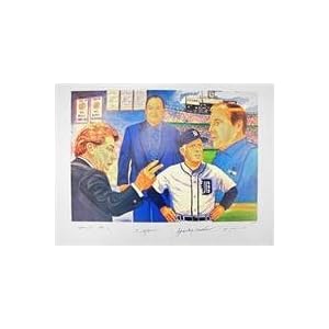 Buy ''Detroit Legends Coaches autographed Lithograph (Sparky Anderson, Chuck Daly, Joe Schmidt, and...
