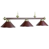 RAM Gameroom Brown Leather Wrapped Billiard Light