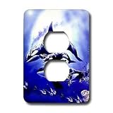 Wall Plates: Whales - Killer Whale - Light Switch Covers - 2 plug outlet cover