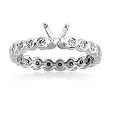 18k White Gold Bezel-Set Diamond Eternity Engagement Setting (0.48 ct. tw. G/H color, VS/SI1 clarity)