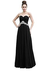 Chiffon Cocktail Floor Length Sweetheart Lace Beaded Sleeveless Evening Dress/Bridesmaid Dress/Prom Dress/Party Dress/Wedding Dress 