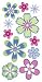 Essentials Large Dimensional Stickers-Island Oasis Flowers