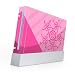 Crop Circles Pink Design Nintendo Wii Body Protector Skin Decal Sticker