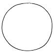 18-inch Black Simulated Leather Necklace