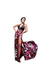 Tony Bowls Paris strapless Print Evening Gown