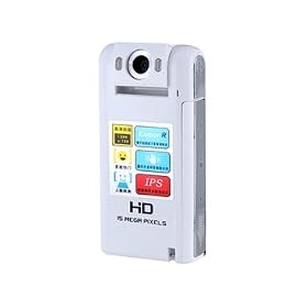 HD 2.4TFT IPS 8X Optical Zoom Camcorder and 32GB Card Support(White) + Worldwide free shiping