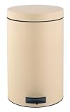 Brabantia - Poubelle à pédale - Seau intérieur en plastique équipé d'un bac bio - Amande - 20 litres
