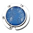 Foldable Blue and White Floral Purse Hanger