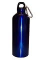 Blue 20 oz. Stainless Steel Reusable Water Bottle w/ hiking clip