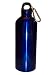 Stainless Steel Reusable Water Bottle with hiking clip (20 Oz) - Blue Bottle