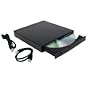 24x USB External Slim CD-ROM Drive (Black)