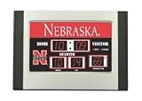 Nebraska Cornhuskers 6.5x9 Scoreboard Desk Clock