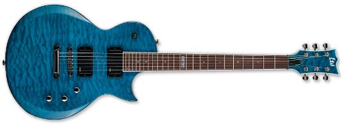 ESP EC Series EC-200QM Electric Guitar - See Thru Blue
