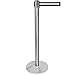 Qway-Plus Polshd-Stripe Blk - WhitePolished Chrome Stripe Black & White