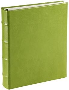Lime-Green Leather 1-up Clear Pocket 3-ring Album by Graphic Image - 4x6