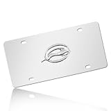 Chevy Impala Chrome Logo On Polished Chrome License Plate