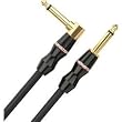 Monster Bass Instrument Cable - 30 Feet - Angled to Straight 1/4-Inch Plugs
