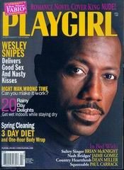 Playgirl Magazine, issue dated  April 1998.    Wesley Snipes.  Centerfold Rob Ashton.