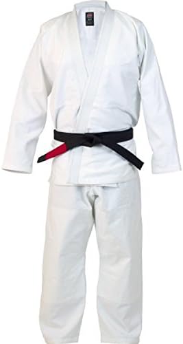 BJJ Sports Pearl Weave Blank Gi (M2, White)