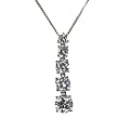 Sterlingsilver Five Stone Journey Of Love Pendant On 18" Chain