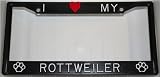 Paw Prints I Love My Rottweiler Frame