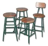 Industrial Shop Stools - INDUSTRIAL SHOP STOOLS - STATIONARY HEIGHT - NO BACK (H300-30)