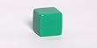 19mm (3/4") Opaque Square-edged Blank Dice, Green