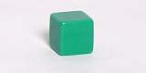 19mm  Opaque Square-edged Blank Dice, Green