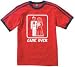 GAME OVER Funny Marriage - Memphis Striped T-shirt, Red