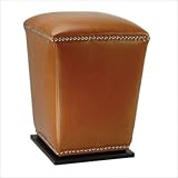 Safavieh Mason Saddle Bi-cast Leather Ottoman (Set of 2) - HUD4068C-SET2