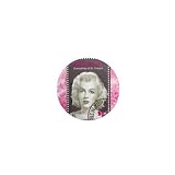 1 Inch Mini Button of Marilyn Monroe Bequia Stamp - Grenadines of St. Vincent (Andy Warhol)