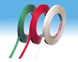 Produkt-Bild: 12 Stk. Klebeband Markierungsband tesafilm 4204 PVC, 12mmx66m, rot / Ideal f&uuml;r Tischabroller und Beutelverschlu&szlig;maschinen