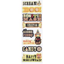 Martha Stewart Crafts Halloween Friendly Layered Phrase Stickers