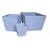 Trend Lab Chambray Medium Fabric Storage Bin in Blue