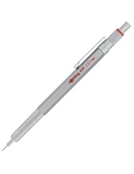 Rotring 600 Silver Knurled Grip 0.5MM Mechanical Pencil
