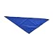 San Jamar H500 Poly Cotton Blend Neckerchief, 33" Length, Royal Blue