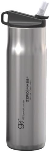 G2V 17.5-Ounce ZERO MASS Stainless Steel Water Bottle with Flick Sports Lid with Straw by G2V