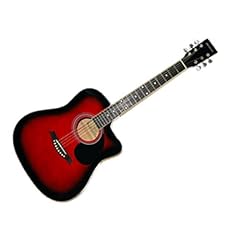 AKUSTIK GITARRE TERVIS CUTAWAY ROT De Luxe mit TASCHE
