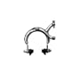 Dia Compe B730NR Sidepull Caliper Brake Rear Silver