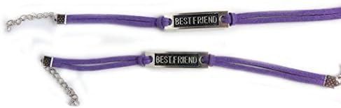 Best Friends Forever Purple Leather Bracelet, Jewi:BFFPurple