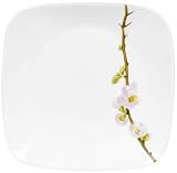 Corelle Square 8-3/4-Inch Salad Plate, Cherry Blossom