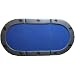 JP Commerce Padded Texas Holdem Folding Poker Table Top in Blue